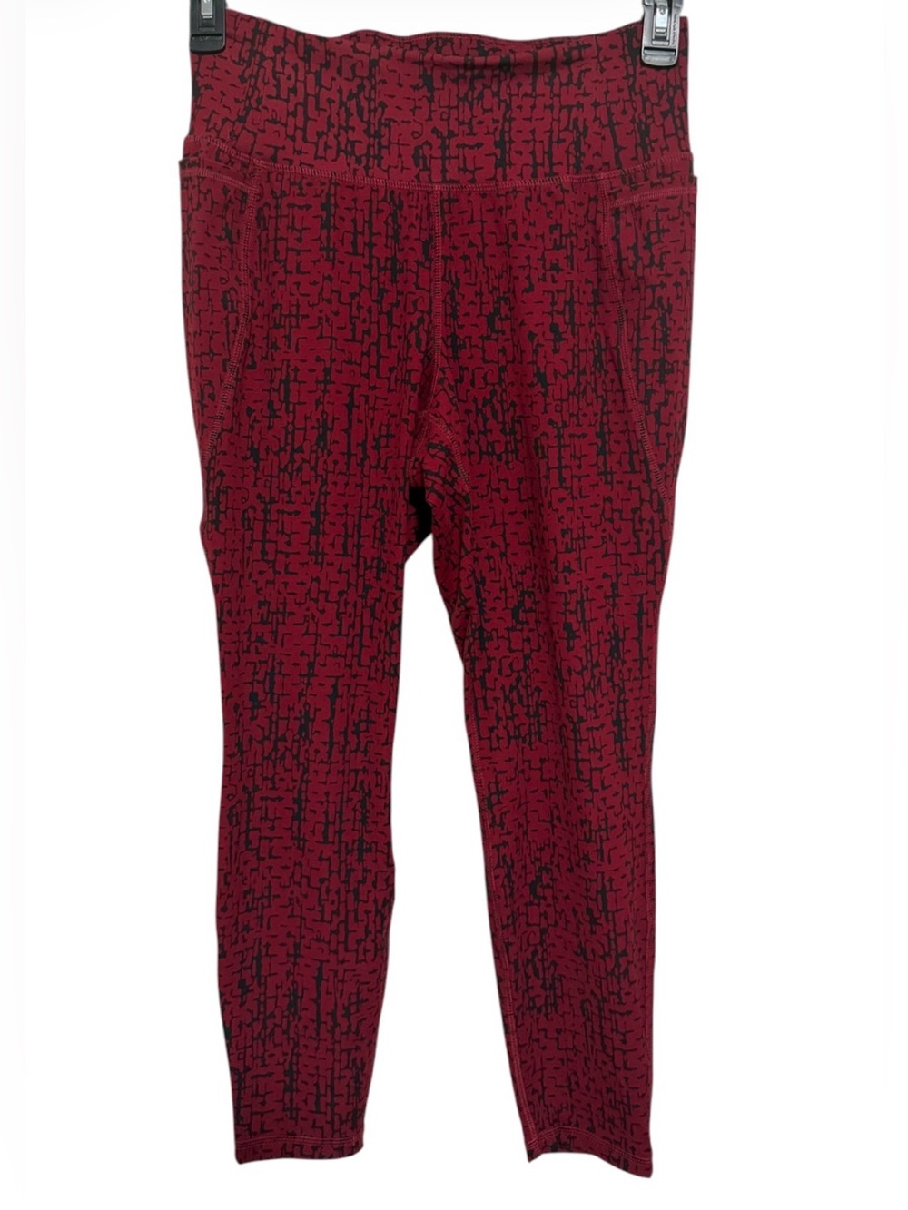 LIVI Soft 7/8 Legging Red & Black Abstract